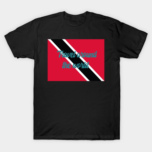 Travel Around the World - Trinidad and Tobago T-Shirt by Byntar